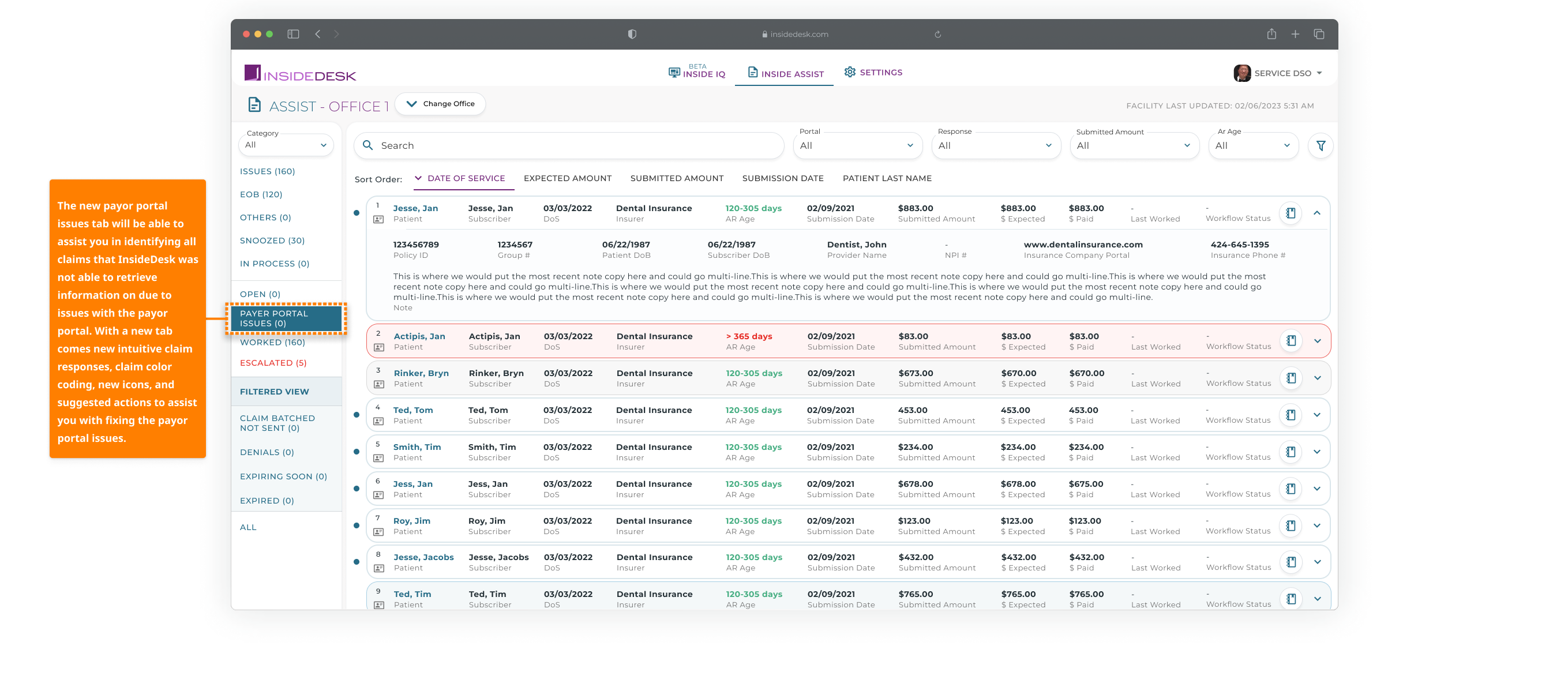 New Payor Portal Issues (2)