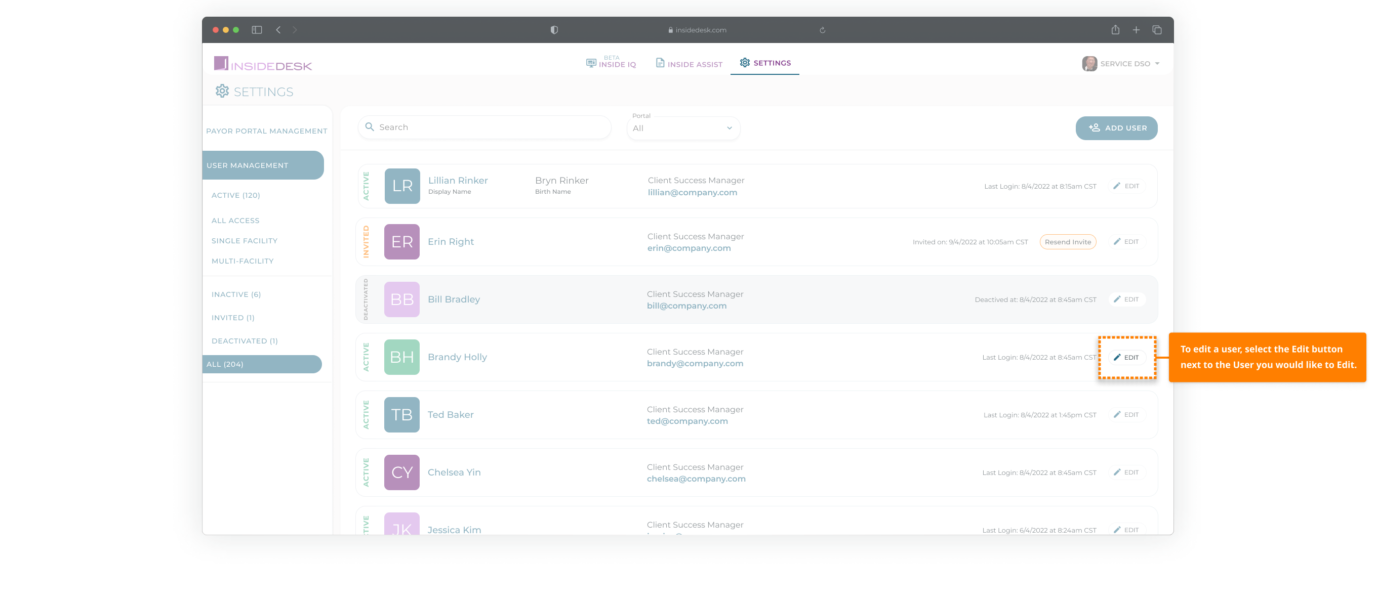User Management - Edit User